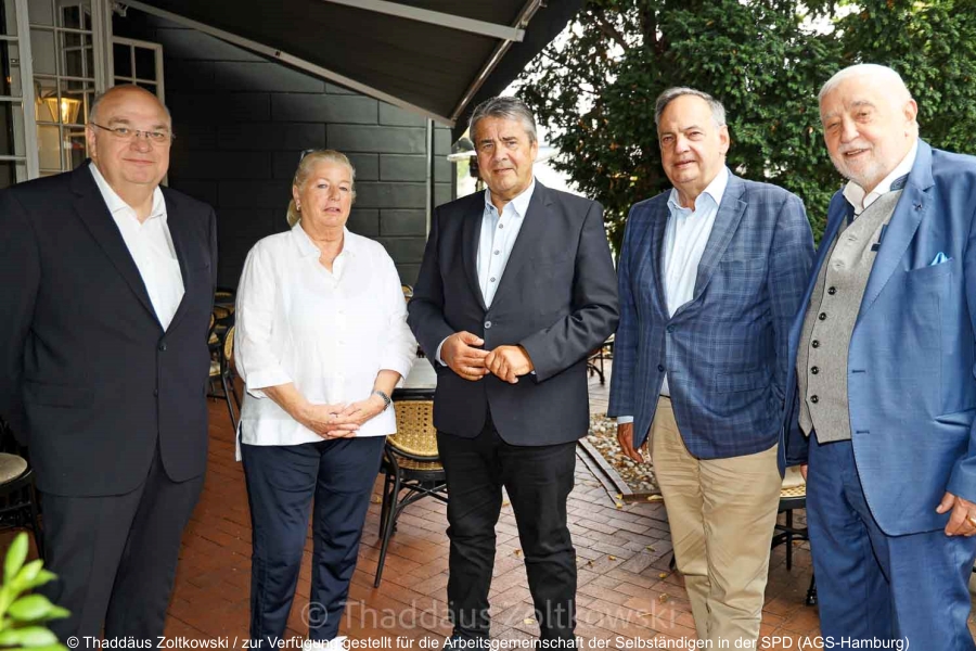 Sommertreffen mit Sigmar Gabriel und Knut Fleckenstein